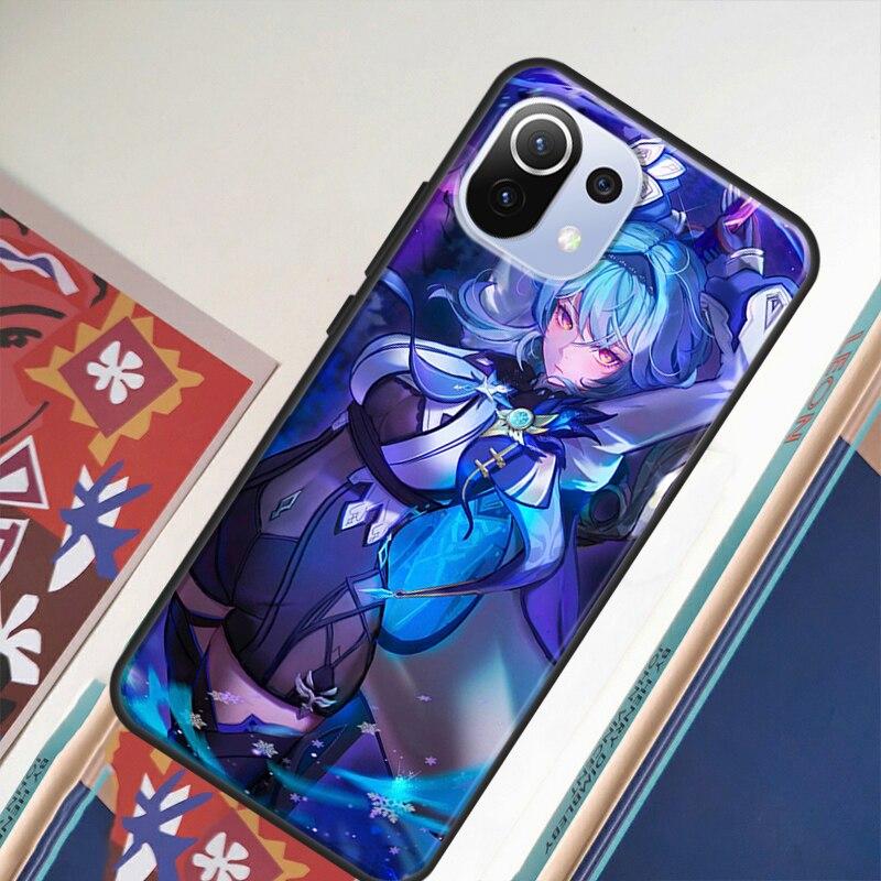 Genshin Impact Eula Hülle für POCO F3 X3 GT F1 F2 M3 M4 Pro Handyhülle für Xiaomi Mi 11 Lite Mi 11T Pro 10T