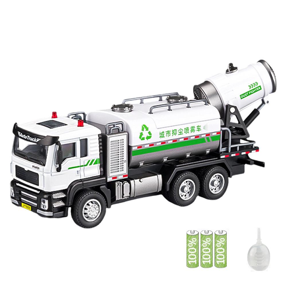Engineering Vehicle Toys Acousto-optic Rebound Alloy Excavator Garbage Crane Mixer Dumper Model Gifts For Boys Girls