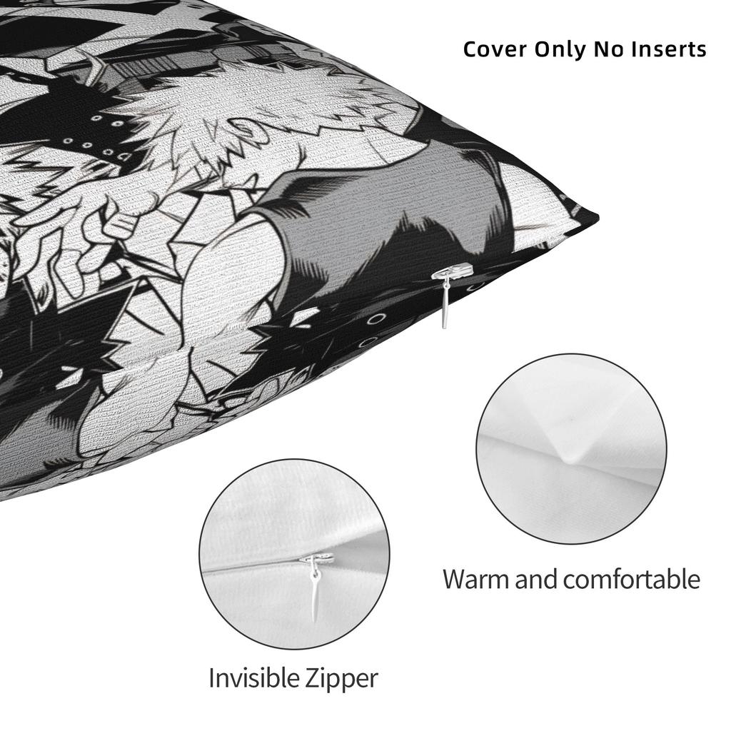 Anime K-Katsuki B-Bakugo Kissenbezug Bequemer Kissenbezug für Stuhl Sofa Heimdekoration Kawaii Kissenbezüge
