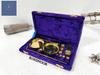 Brass Apothecary Balance Scale with Velvet Box: Vintage Style Decor