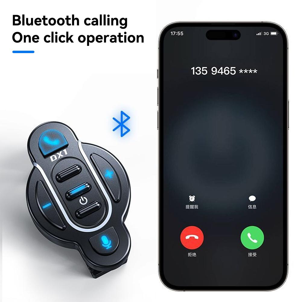 Bluetooth 5.4 motorkerékpár kormány intelligens távirányító vízálló vezeték nélküli médiavezérlő sisakos fülhallgató kerékpárhoz