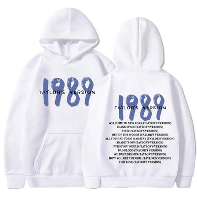 Taylor Crewc Swift 1989 Fleece-Kapuzenpullover für Herren und Damen, bedruckt, modisch, luxuriös, lässig, für Straßensport