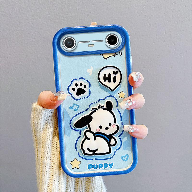 KEYSION Stoßfeste Hülle für TECNO Pova Slim 5G mit Lanyard Weiches Silikon Niedliche 3D-Cartoon-Puppe Handy-Rückseite für Spark Slim 4G