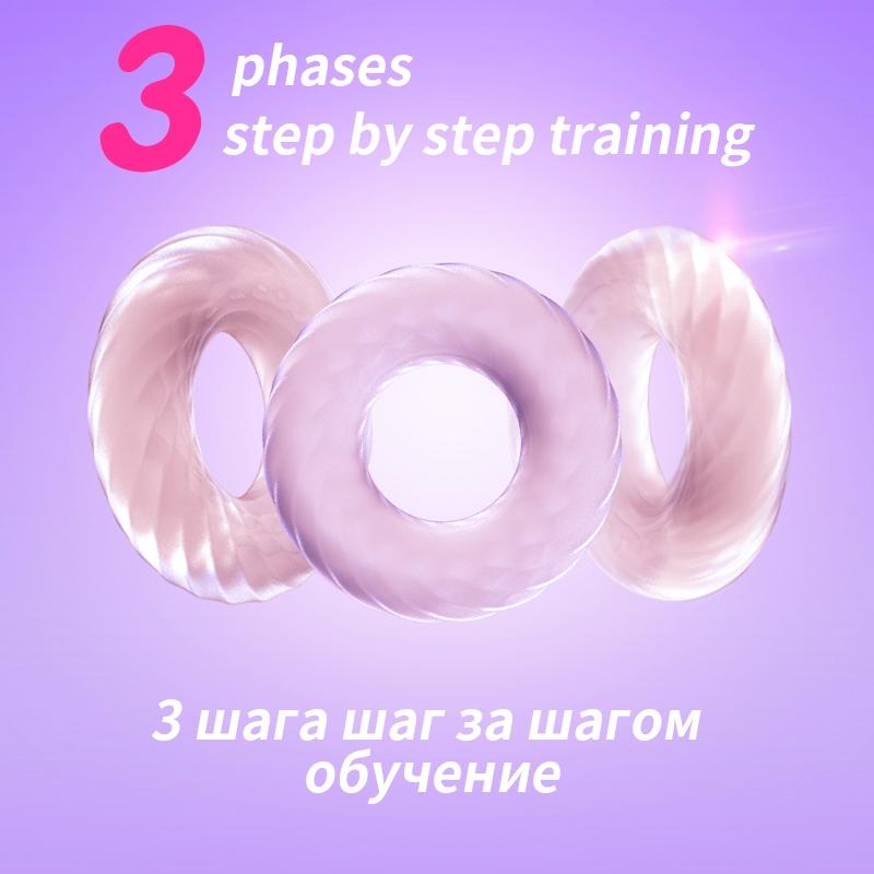 Silicon Male Penis Ring 3 Levels Long Lasting Training Time Delay Cock Rings Sex Toys for Men Product