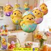 Easter Cartoon Chicken Egg-Shaped Wooden Hanging Decoration - 2026 Spring Theme