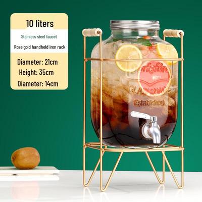 Shanchongshan Glas Getränkespender mit Zapfhahn