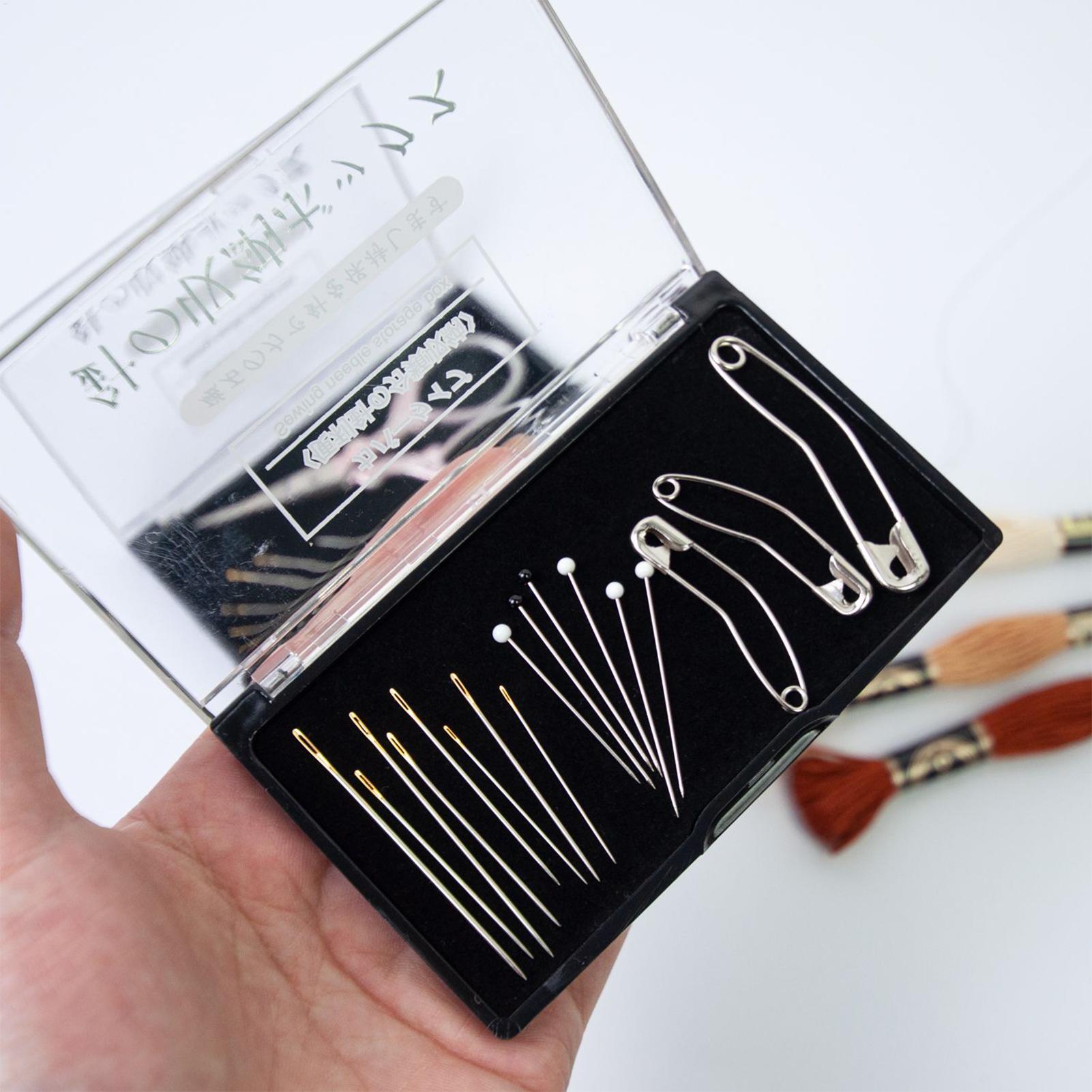 

Магнитный футляр для иголок Прозрачная крышка Компактный органайзер Органайзер для швейных игл Путешествия Дом В помещении Рукоделие Ящики Сумки China Mainland