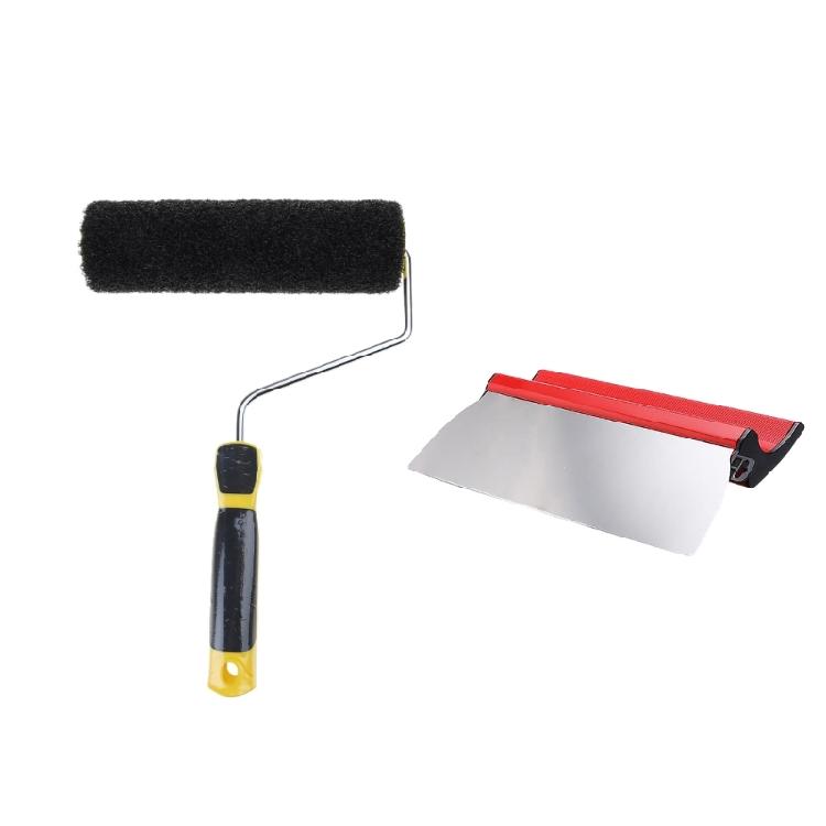 

Multifunction Wall Putty Roller with Comfortable Handle Drywall Finishing Roller Paint Roller with Handle for Even Coating 1