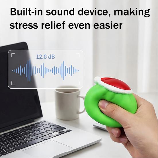 Kreslená Expression Knedlík Mačkací Hračka Santa Klobouk Dušený Bochník Fidget Hračka Úleva od Stresu Mačkací Těsto Míč Relaxační Decompresní Nástroj