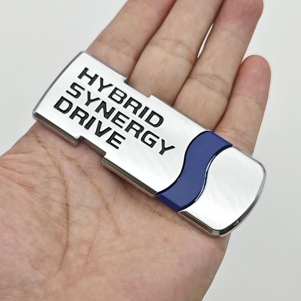 3D Metal Car Sticker HYBRID SYNERGY DRIVE V8 LIMITED AWD 4WD Logo Badge UJG6 Fender Trunk Emblem For Toyota RAV4 Camry RS Accessories