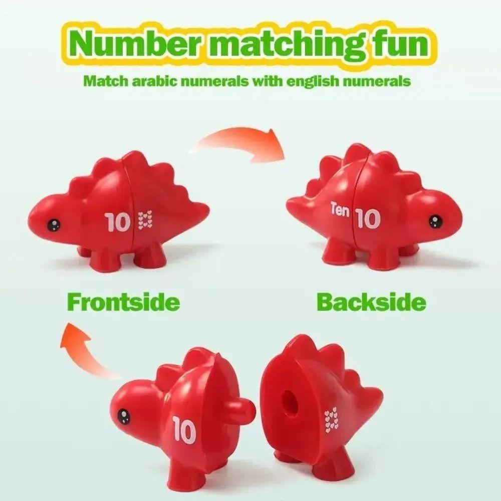 Plastic Letters Matching Letters Toy Double-Sided Dinosaur Alphabet Sensory Toys  Children'S Gift