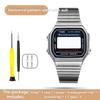 Für Casio A168 Gehäusemodifikation Ganzmetallgehäuse A168WGG-1B A168WEM Armband Lünette Wasserdichter Ring-Kit Massiver Edelstahl Mod-Kit