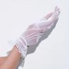 1 Pair Exquisite Lace Short Gloves - Breathable Elastic Design for Comfort-Perfect for Glamorous Tea Party, Night, Prom, Wedding