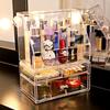Acrylic Desktop Makeup Storage Drawer - Transparent Dustproof Cabinet