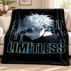 Jujutsu Kaisen Blanket Flannel Blanket Soft Cozy Plush Throw for Sofa Bed Lightweight Home Decoration Outdoor Camping