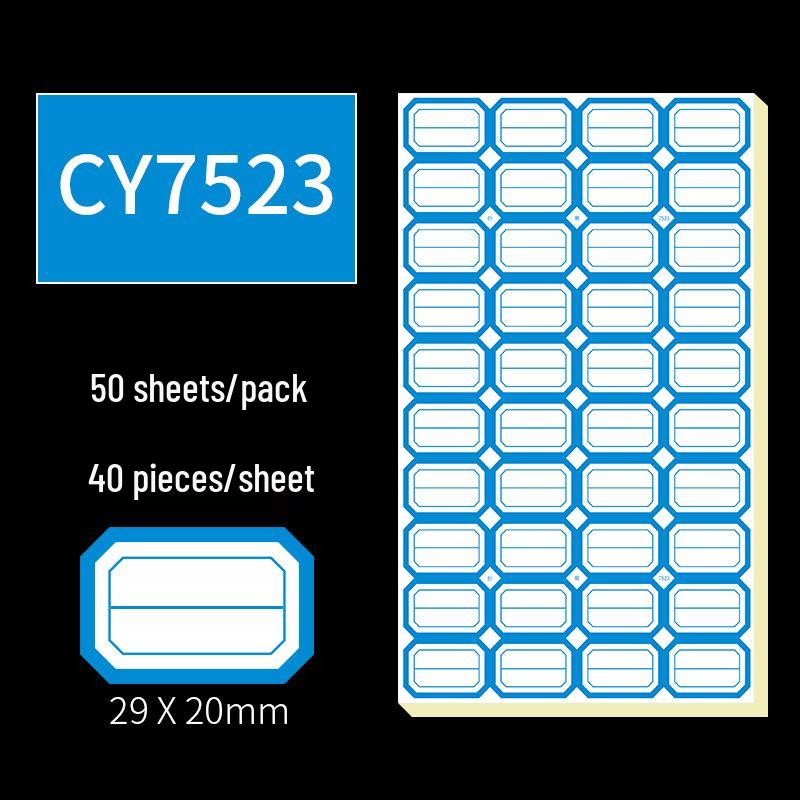 Handwritten Self-Adhesive Label Stickers for Office and Memo Marking