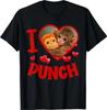 Ich liebe Punch Niedlicher Babyaffe Punch T-Shirt