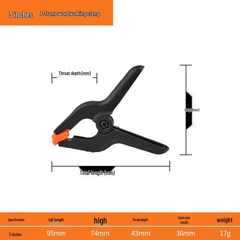 Quick Woodworking A-Clamp for Marble & Stone, Thickened Spring, 4/6/9 Inch