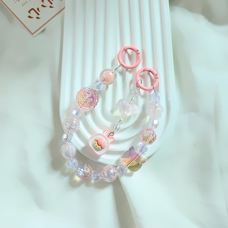 

Pop Mart Бусина Мобильный телефон Ремешок Мультяшная кукла Подвеска Брелок Камера Браслет Анти-потеря Ремешок Телефонная цепочка Для Iphone Samsung