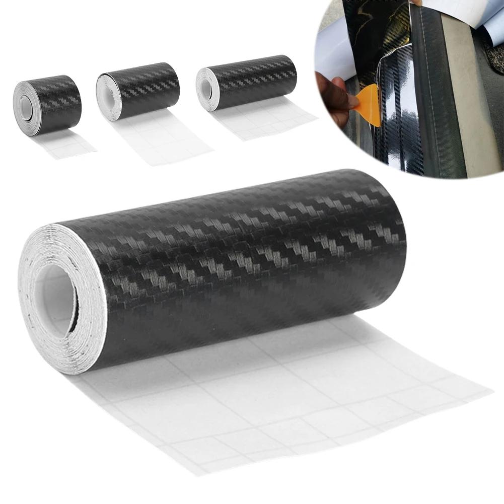 DIY Nano 3D Kohlefaser Autoaufkleber Türschwellerschutz Stoßstangenband Autoschutzstreifen Wasserdichte Schutzfolie 1/3/5/7/10M