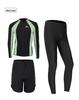 Women's Two-Piece Wetsuit Set - Jellyfish Design, Long Sleeve & Pants, Sun Protection for Surfing & Snorkeling, Men's Options Available