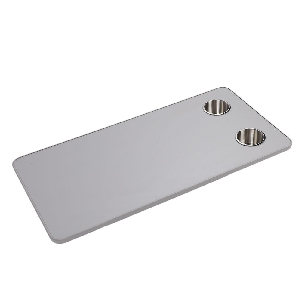 RV Table Top Replacement with 2 Cup Holders 31.49x15.74in Solid Wood Boat Table Top Panel for Trailer Motorhome Yacht