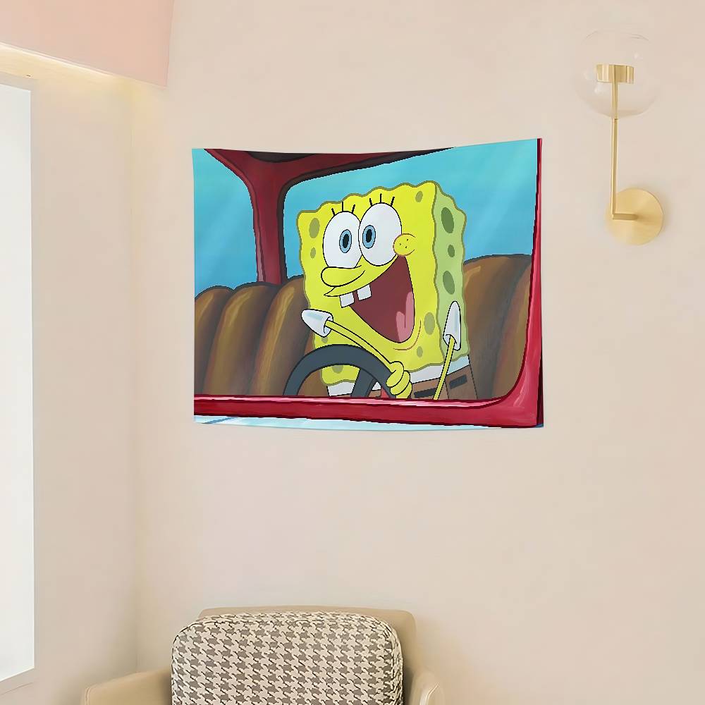 AnimeSSpongeabBobsCute Flags Room Decor Outdoor Decors Personalized Items Flags For Bedrooms Home Funny
