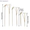 {MXX} 100Pcs Bamboo Skewers Barbeque Bar Tool Kitchen Cocktail Picks Disposable Bamboo Knot Skewers Fruit Forks Stick  Party