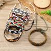 New Colored Wax Thread Couple Hand Rope Hand-woven Bracelet Simple Casual Six-piece Bracelet