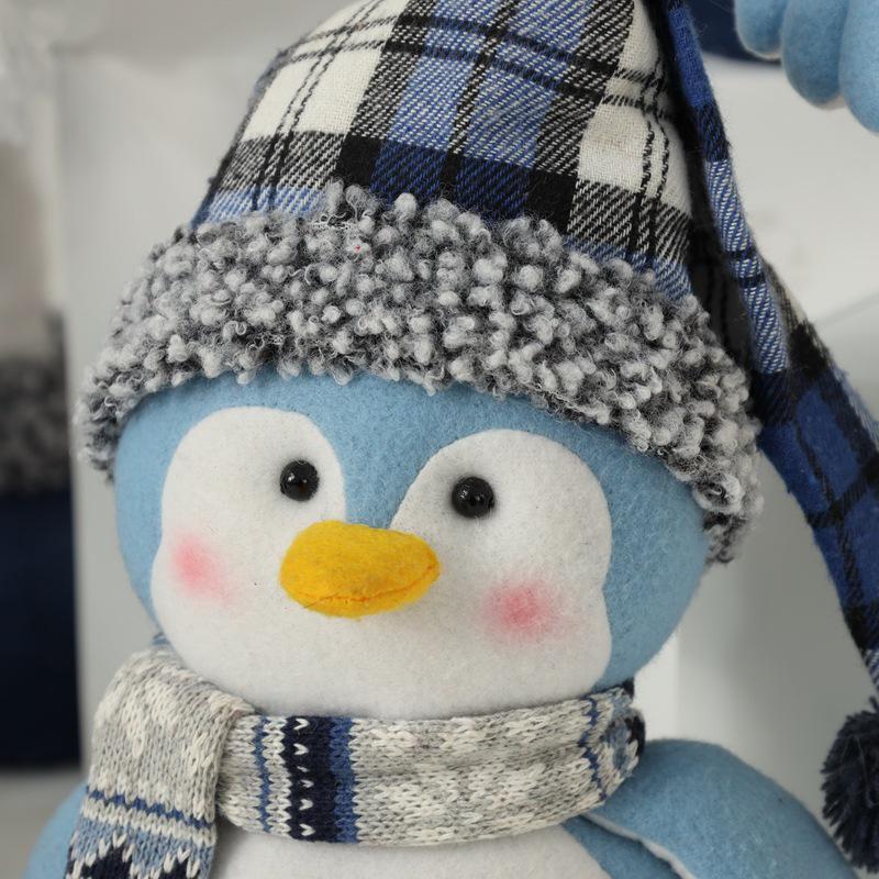 Mittelmeer Blau & Weiß Weihnachtsmütze Figuren Ornamente und Puppen
