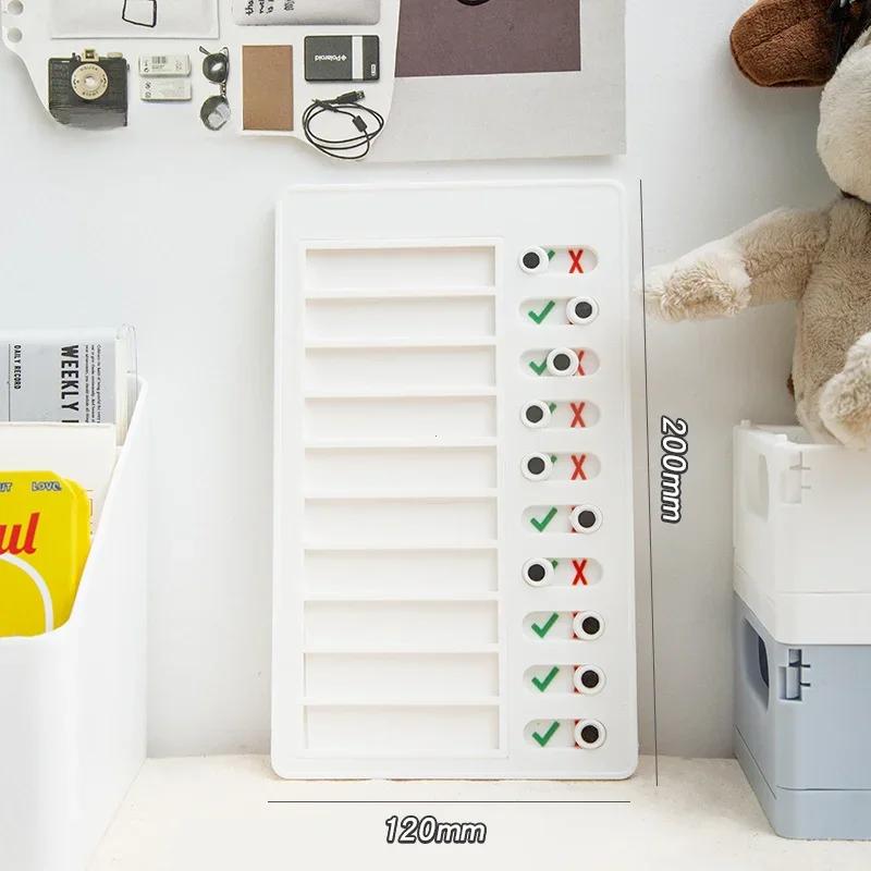 Reusable My Chores Checklist Daily Planner Memo Plastic Board Chore Chart Responsibility Behavior for Kid Self-discipline Card