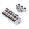 Headless Bridge Silver Color Alloy Steel 6 String Guitar Bridge Replacement for Practice