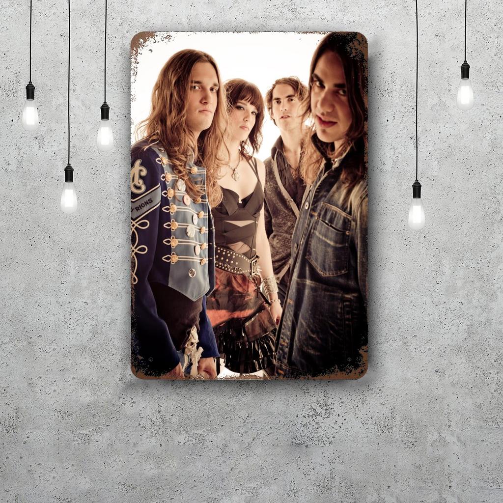 Halestorm Classic Poster Rusty Metal Plaque Retro Decorative Plate Bar Man Cave Garage Club Metal Sign Wall Decoration