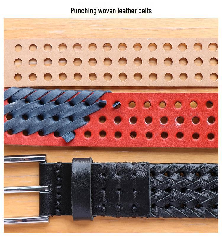 HY Anti-rust Round Hole Punch - Manual DIY Leather Belt & Watch Strap Puncher