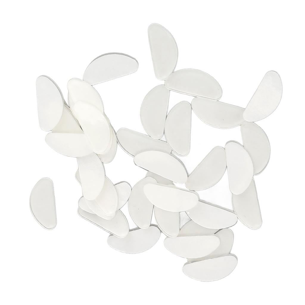 20 Pairs Silicone Eyeglass Nose Pads D Shaped Slip Resistant Adhesive Nose Cushions for All Types Glasses