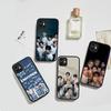 Korea E-Enhypenes Singing Group For IPhone 11 12 13 14 15 16 Pro Max Plus Matte Translucent Phone Cover