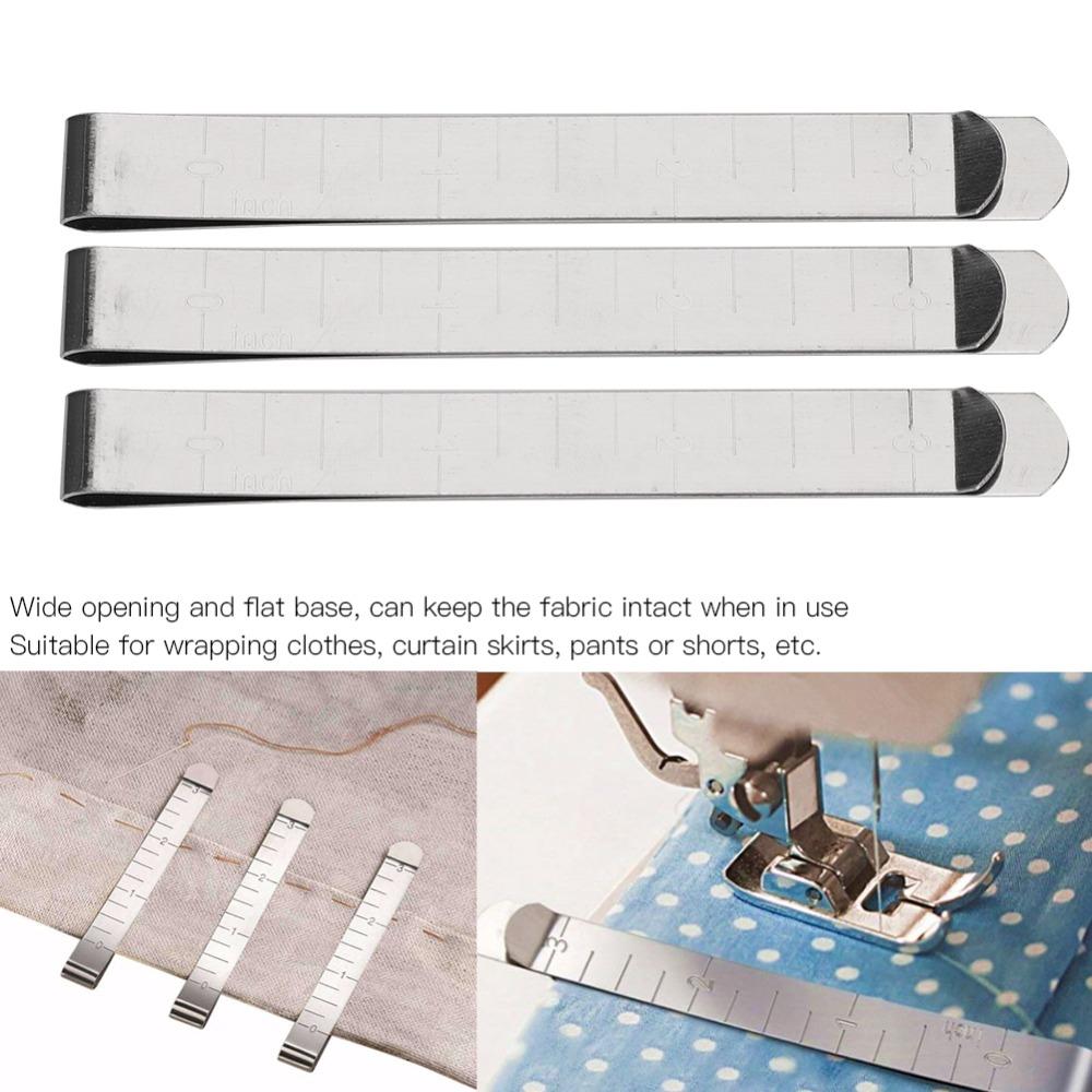 20pcs Wide Opening Hemming Clips 3-Inch Quilting Supplies Metal Sewing Accessories Fabric Folding