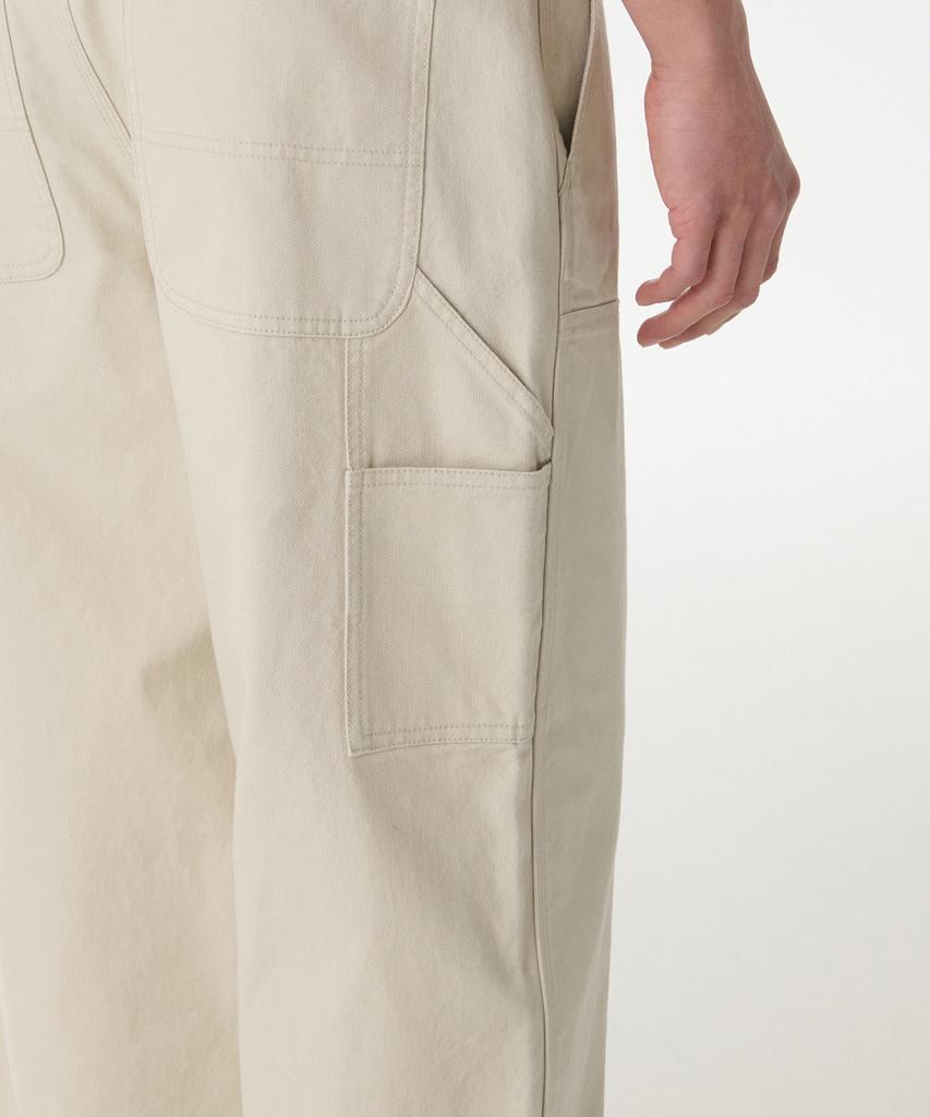 MUSINSA STANDARD Canvas Wide Double Knee Carpenter Pants [Cream]