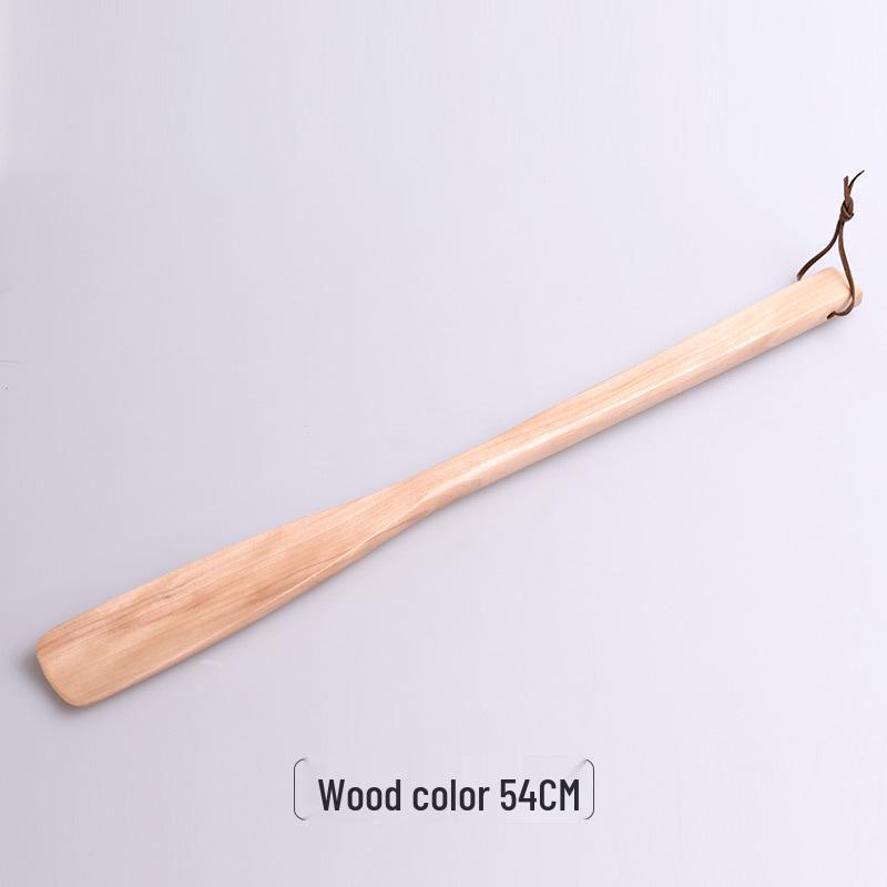 

Вишуканий ріжок для взуття з лотосового дерева: 2 кольори, 3 розміри, міцна дерев яна ручка.