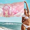 Super Sonico Manga Anime Big Microfiber Beach Towels Quick Dry Towel Sand Beach Towels Pool Towel for Travel Swim Pool Yoga