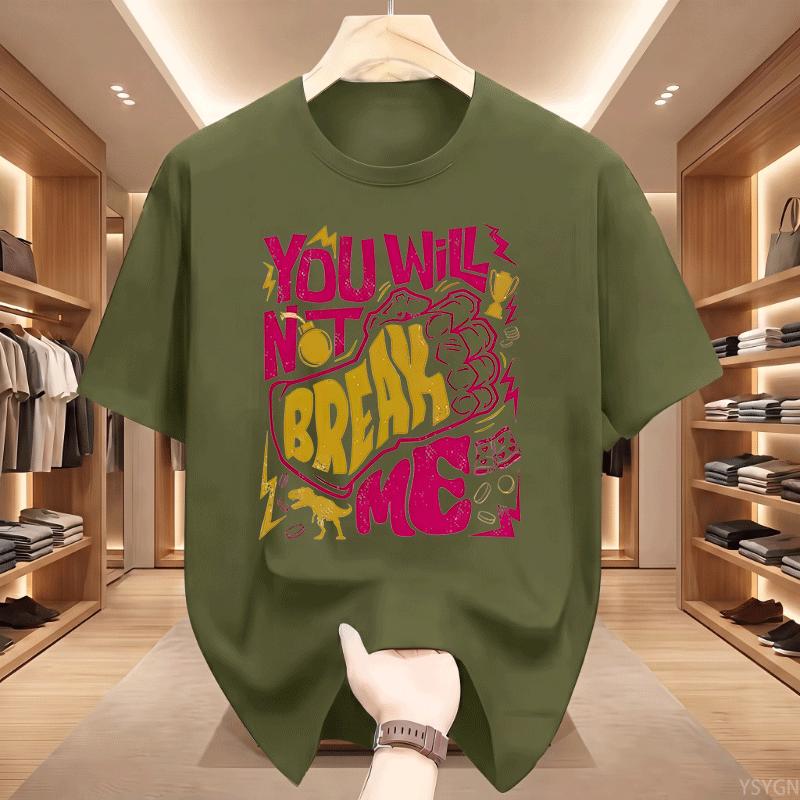 You Will Not Break Me Tshirt Unisex Unisex Dungeon Crawler Carl Dnd Book Tshirt Casual Round Neck Printed Tshirts Streetwear