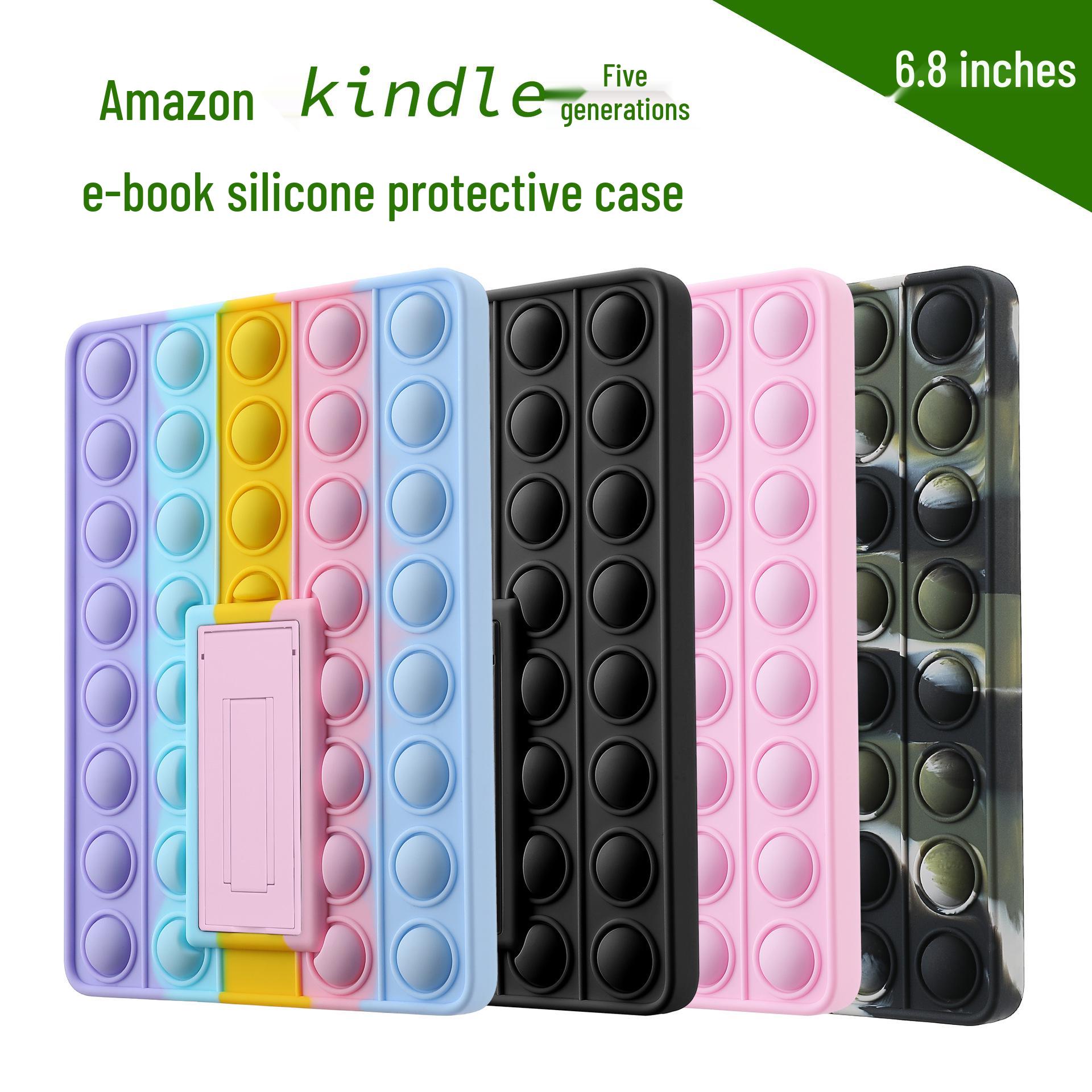 

6.8 Silicone Protective Case with Lanyard for Kindle 5th Gen Tablet Kindle 5th Generation рожевий