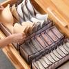 1pc Closet Organizer For  Bra Socks Home Separated Underwear Storage Box 6/7/11 Grids Jeans Organizer Foldable Drawer Organizer