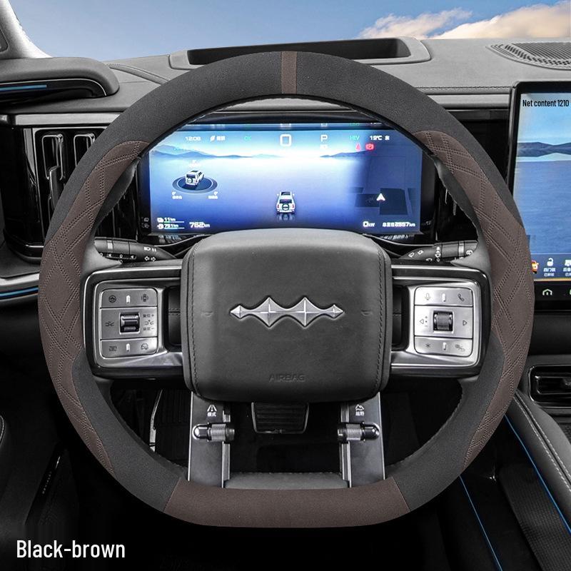 

Fangchengbao Leopard 5 Premium Suede Steering Wheel Cover, Navigator & Flagship Edition, for Autumn/Winter 2023 Default