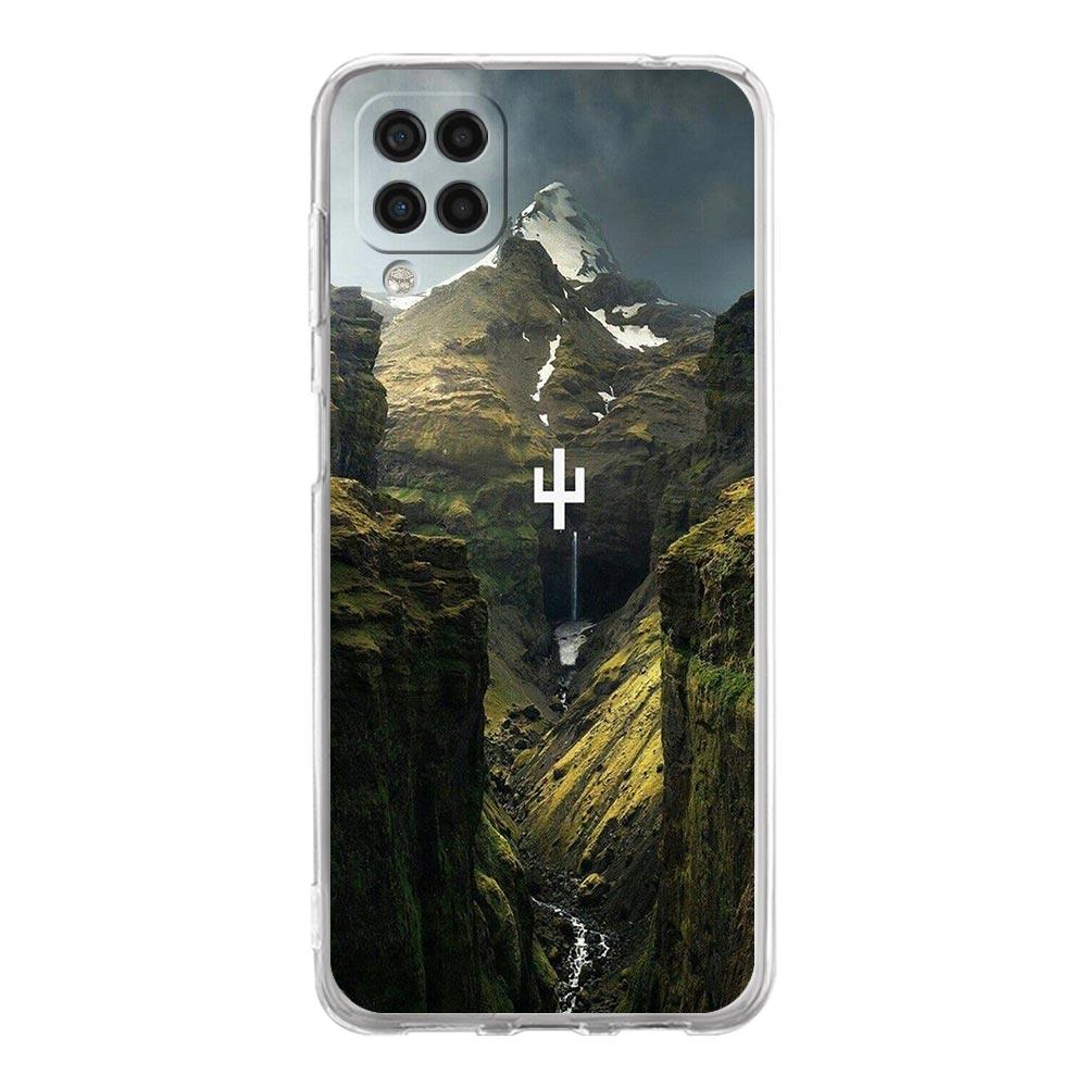 Handyhülle für Samsung A54 A52 A50 A70 A10 A30 A40 A20S A20E A02S A12 A14 A22 A24 A42 A34 A32 5G A04s Hülle Wald Geometrie Holz