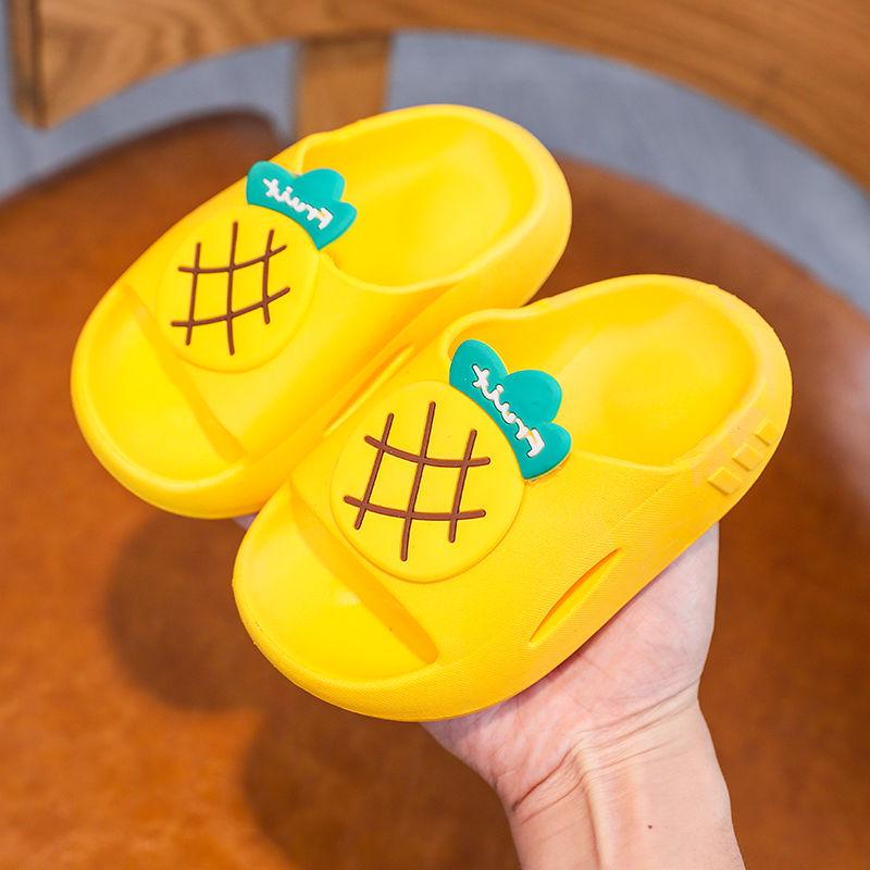 Kids' Cartoon Strawberry Non-slip Summer Slippers for Girls and Boys - Soft Sole Toddler Princess Shoes