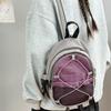 Schultasche Berg Funktion Wind Farbkontrast Design Netz Kordelzug Rucksack Herren und Damen Camping Wandern Leicht Pendler Umhängetasche