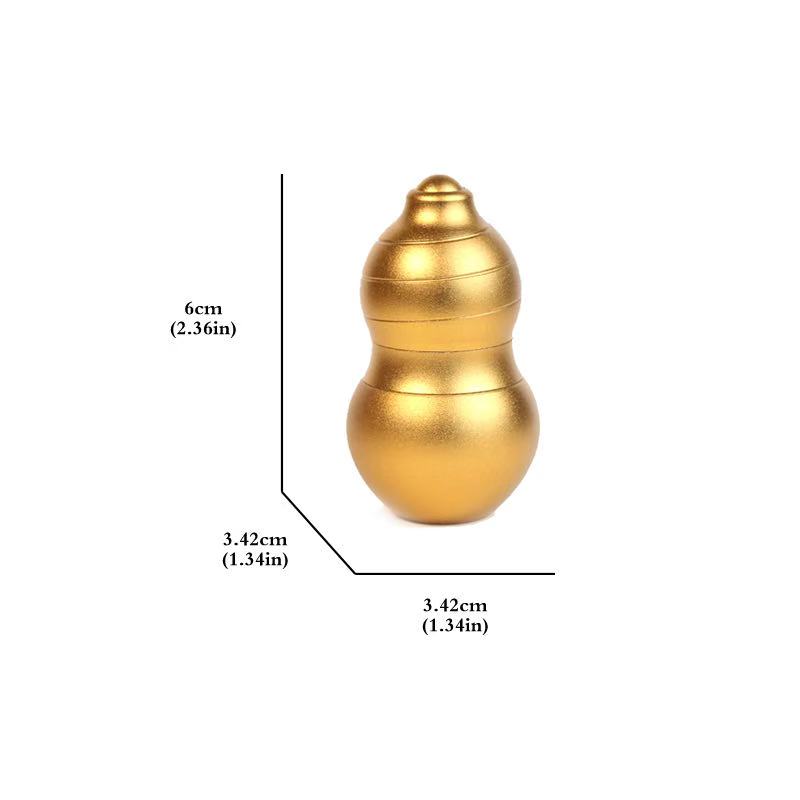 

EDC Magnetic Levitation Calabash Mechanical Slider Push Card Mechanical Slider Mini Fidget Spinner Roller Stress Relief Toy золотой