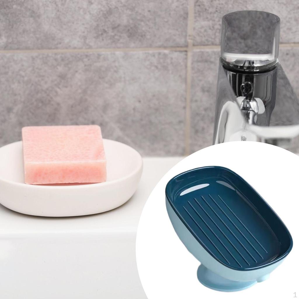 Self Draining Soap Cleaning Non Slip Vanity Tray Not Punched Fast Drying Storage Box for Kitchen