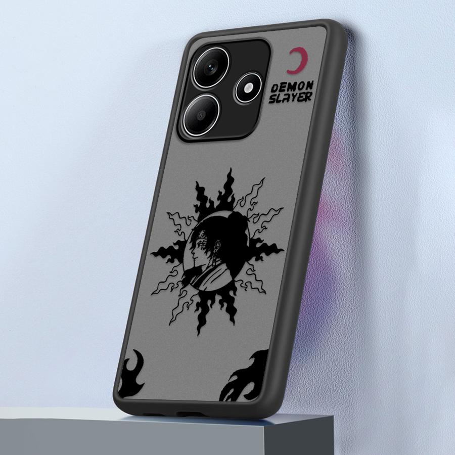 Case for Xiaomi Redmi Note 14 11 A4 14C 13C 9S 13 Pro Plus 10 12 Funda Back Phone Cover Cool Demon Slayer Kokushibo